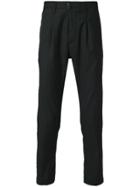 Al Duca D'aosta 1902 Pinstripe Straight Leg Trousers - Black