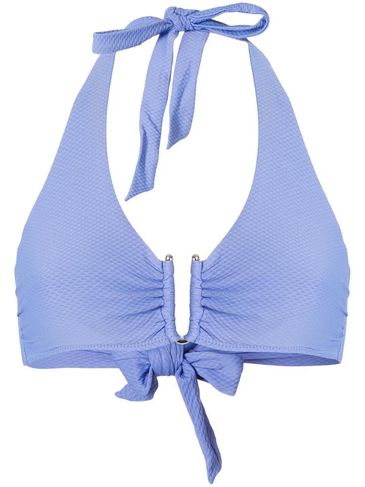 Heidi Klein Halterneck Bikini Top - Pink & Purple