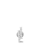 Alinka 18kt White Gold Mala Diamond Stud Erring - Silver