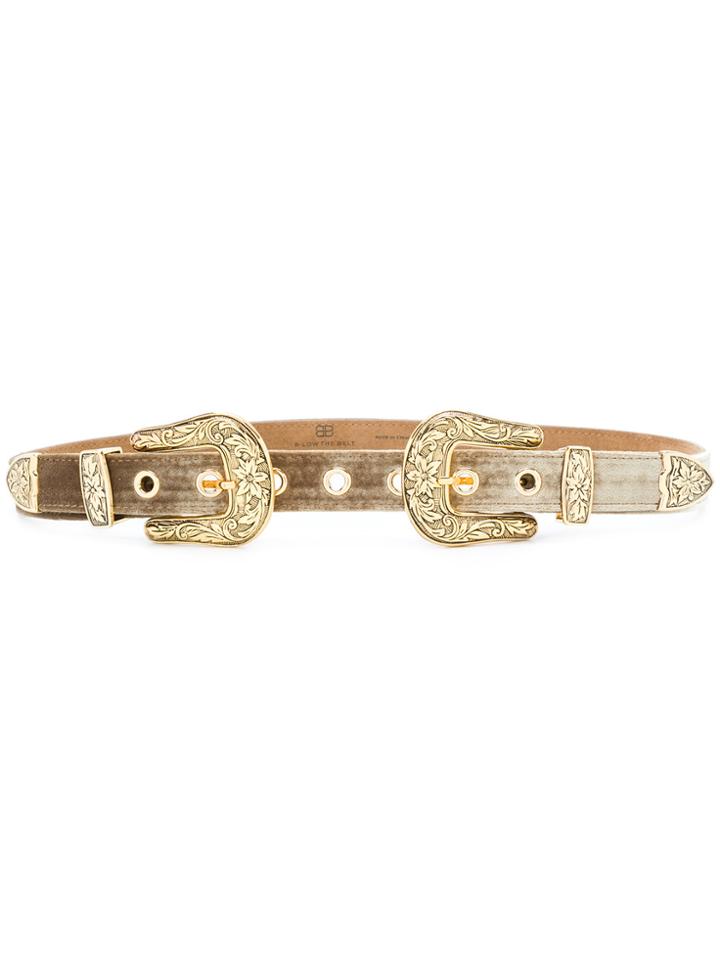 B-low The Belt Double Buckle Belt - Metallic