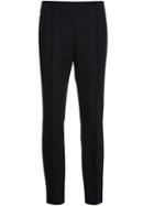 Lafayette 148 Straight Cropped Trousers, Women's, Size: 14, Black, Polyamide/spandex/elastane