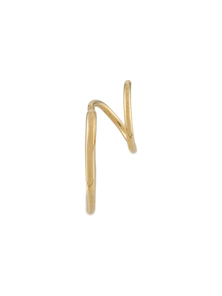 Maria Black Lake Twirl Gold Earring