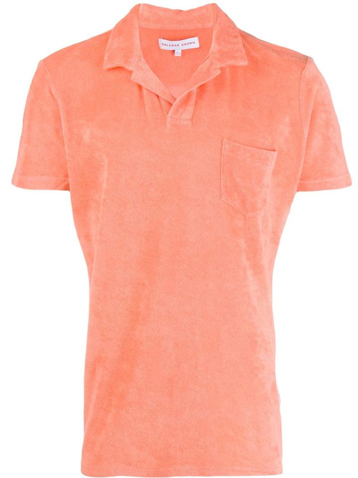 Orlebar Brown Short Sleeve Polo Shirt - Pink