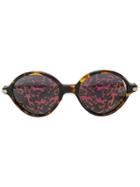Dior Eyewear Umbrage Printed Lens Sunglasses - Brown