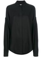 Saint Laurent - Drop Shoulder Shirt - Women - Viscose - 42, Black, Viscose