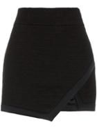 Alexandre Vauthier Wrap Front Miniskirt - Black