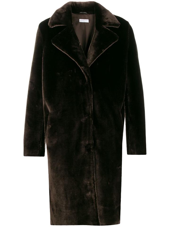 Ih Nom Uh Nit Longline Coat - Brown