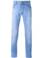 Jacob Cohen Slim Fit Jeans, Men's, Size: 30, Blue, Cotton/polyester/spandex/elastane