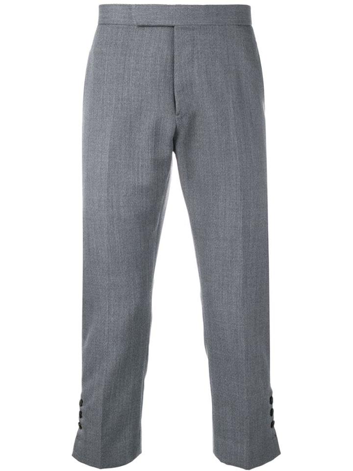 Thom Browne Slim-fit Mid-rise Trouser - Grey