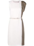 Max Mara Contrast Flared Dress - White