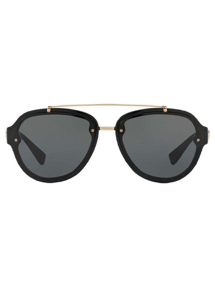 Versace Tinted Aviator Sunglasses - Black