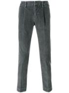 Entre Amis Front Pleat Trousers - Grey