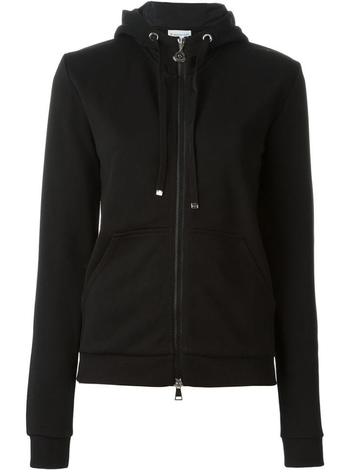 Moncler Hooded Sweatshirt, Women's, Size: L, Black, Cotton/polyester