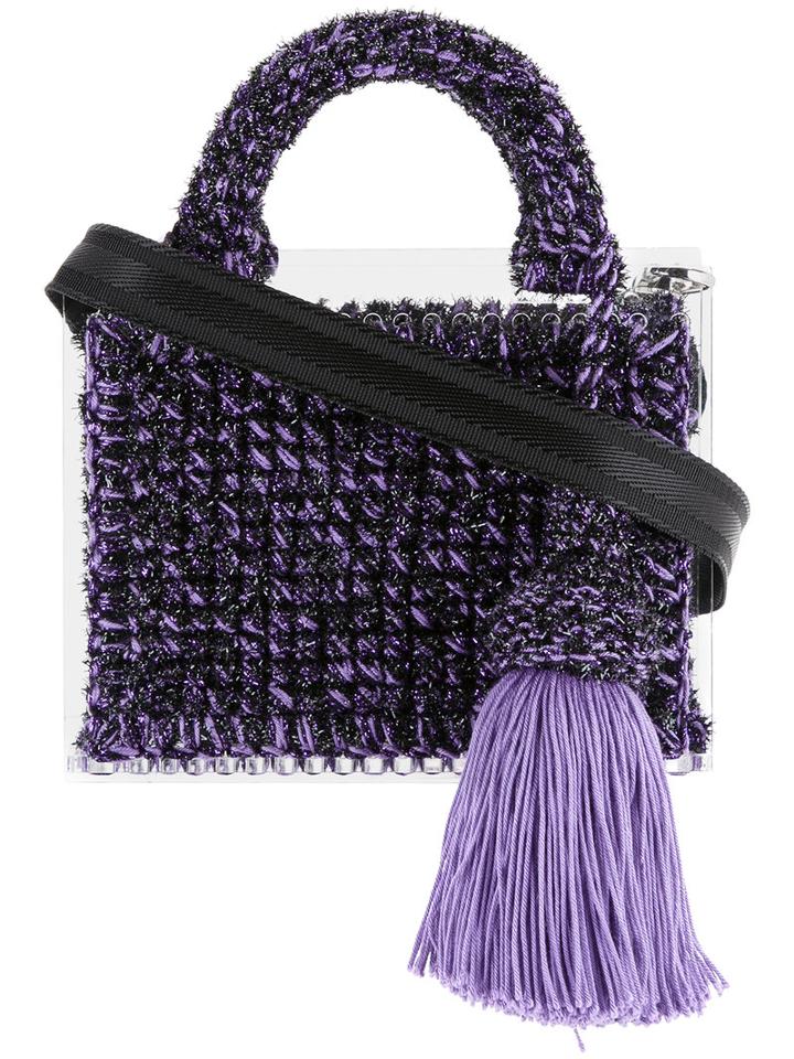 7ii - Agatha St. Barts Tote - Women - Acrylic - One Size, Pink/purple, Acrylic
