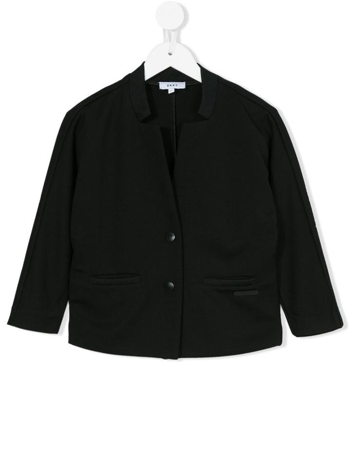 Dkny Kids - Bomber Jacket - Kids - Elastodiene/polyester/viscose - 8 Yrs, Black
