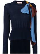 Marni Cashmere Bow Detail Sweater - Blue