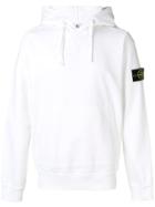 Stone Island Hooded Sweatshirt - White