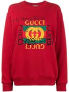 Gucci Gucci Coco Capitán Logo Sweatshirt - Red