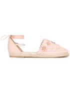 Le Silla Floral String Tie Espadrilles - Pink & Purple