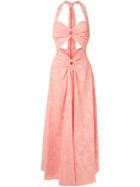 Reinaldo Lourenço Cut Out Embroidered Dress - Pink