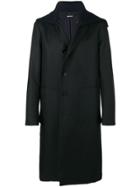 Jil Sander Loose Hooded Coat - Blue