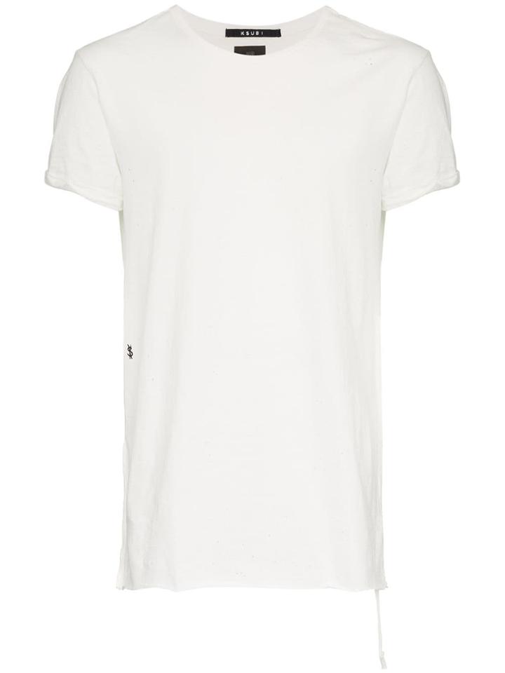 Ksubi Kodeine Distressed T-shirt - White