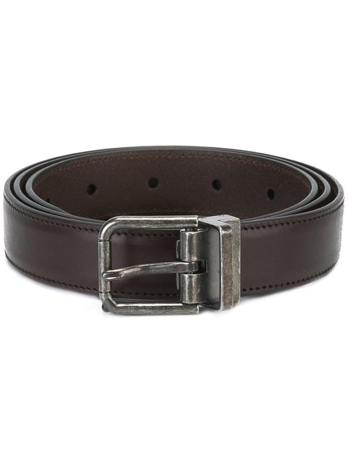 Dolce & Gabbana Classic Belt, Men's, Size: 100, Brown, Leather