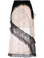 Christopher Kane Patchwork Lace Skirt - Multicolour