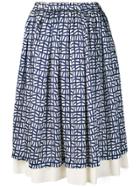 Comme Des Garçons Comme Des Garçons Full Printed Skirt - Blue