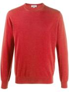 Canali Crew-neck Jumper - Red