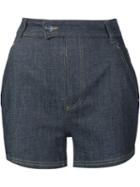 Carven Denim Shorts, Women's, Size: 36, Blue, Polyester/cotton/polyurethane
