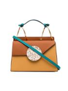 Danse Lente Multicoloured Phoebe Leather Cross-body Bag - Brown