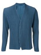 Pleats Please By Issey Miyake Ribbed Jacket - Blue