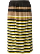Marni Micro Pleated Midi Skirts - Multicolour