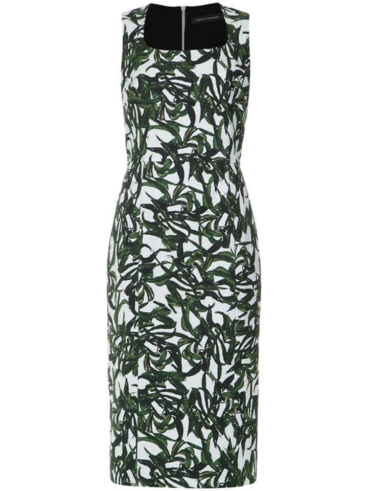 Andrea Marques Foliage Print Shirt Dress - Unavailable