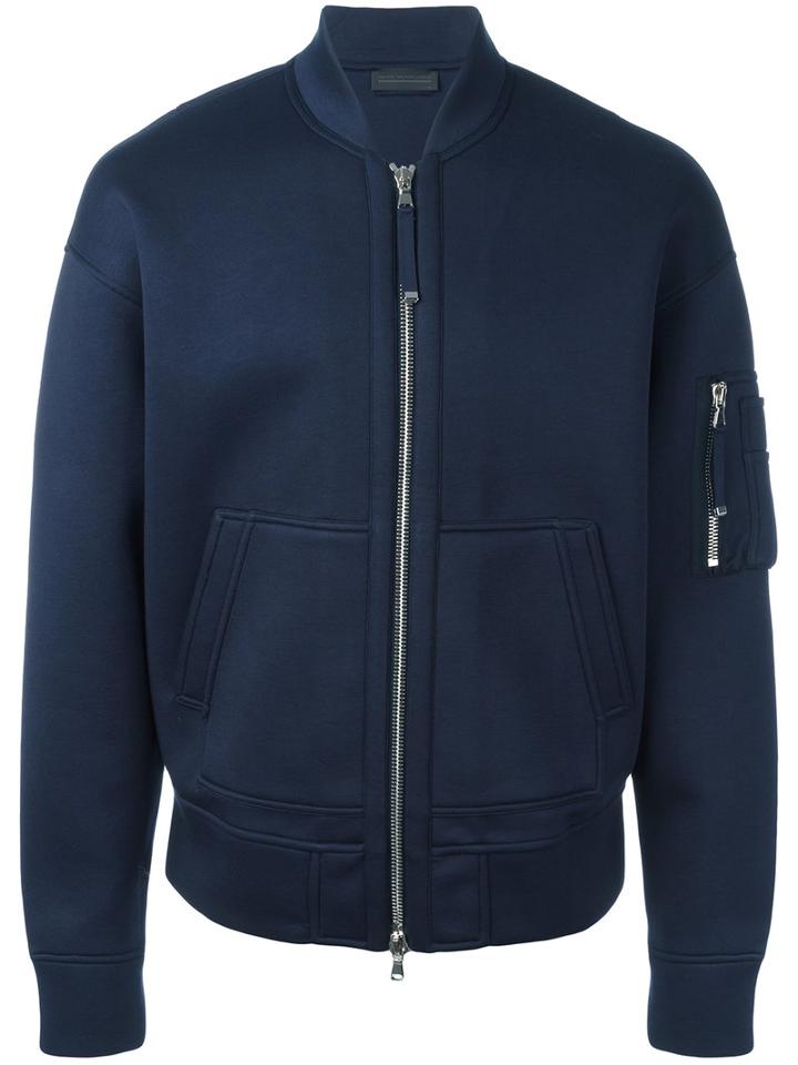 Diesel Black Gold Zip Cardigan, Men's, Size: Medium, Blue, Viscose