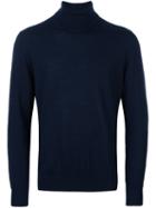 Ps By Paul Smith Roll-neck Jumper, Men's, Size: Xl, Blue, Merino