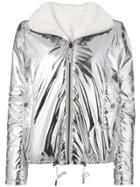 Yves Salomon Army Fur-lined Hooded Jacket - Silver