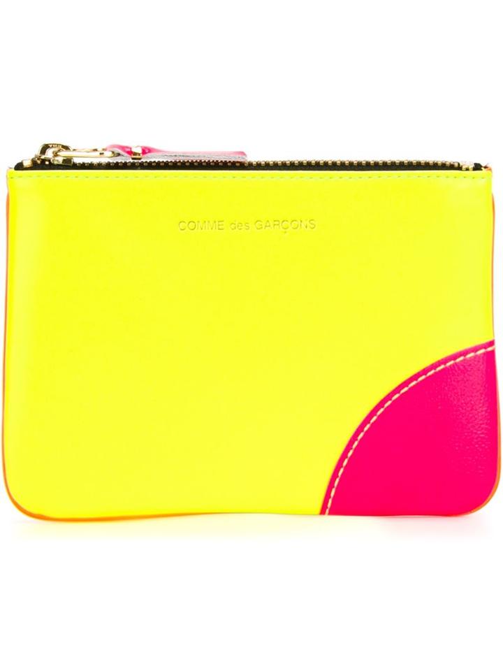 Comme Des Garcons Wallet 'super Fluo' Pouch