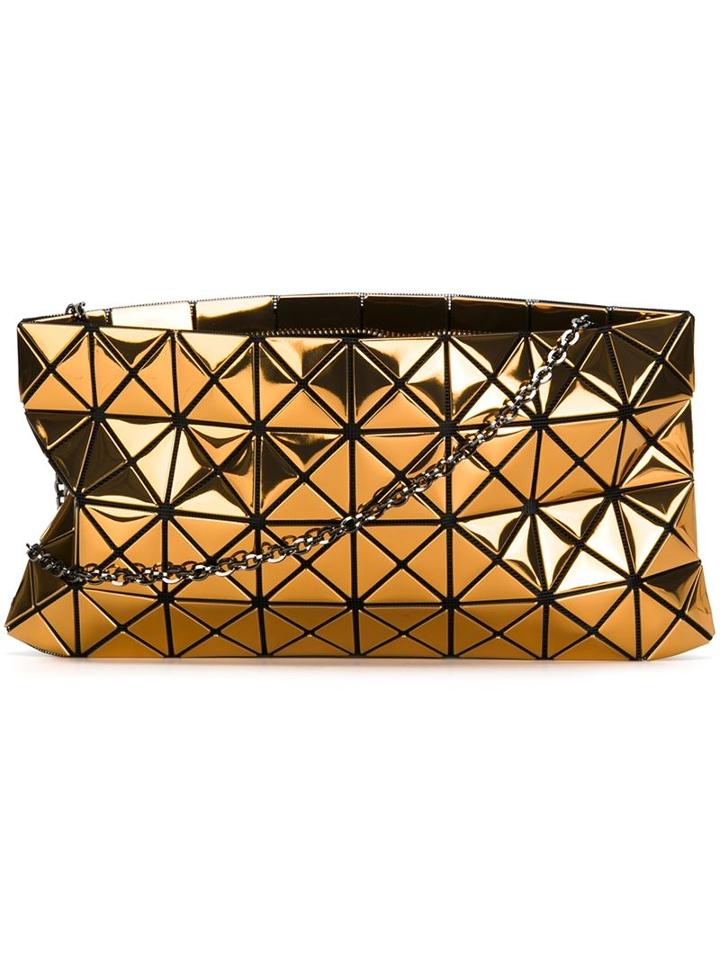 Bao Bao Issey Miyake Geometric Panel Metallic Shoulder Bag