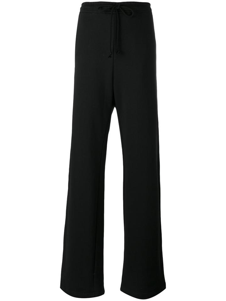 Raf Simons Jogging Track Pants, Men's, Size: Small, Black, Cotton