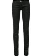 Philipp Plein Agnocasto Skinny Jeans, Women's, Size: 28, Black, Cotton/spandex/elastane/artificial Leather