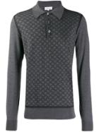 Brioni Embroidered Polo Shirt - Grey