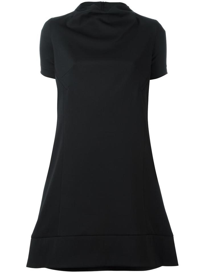 Io Ivana Omazic Shortsleeved Dress, Women's, Size: 44, Black, Polyester/wool/viscose