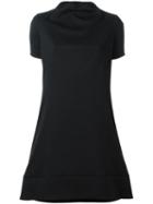 Io Ivana Omazic Shortsleeved Dress, Women's, Size: 44, Black, Polyester/wool/viscose