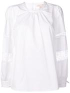 Michael Kors Collection Lace Inserts Blouse - White
