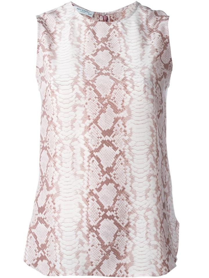 Equipment Python Print Top, Women's, Size: S, Pink/purple, Silk