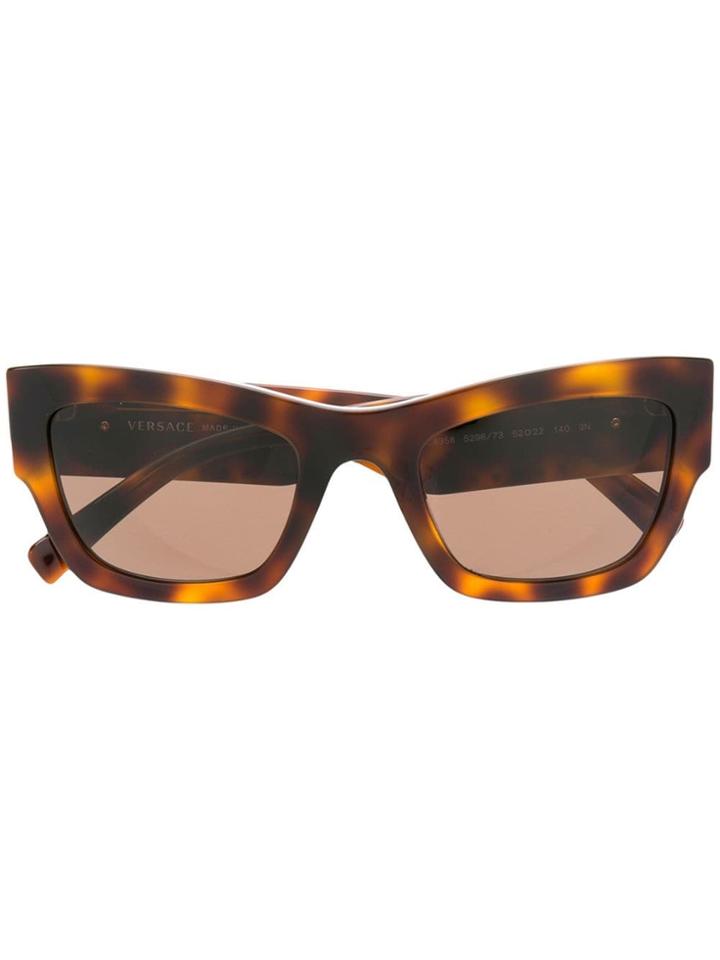 Versace Eyewear Tortoiseshell Sunglasses - Brown