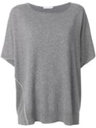 Fabiana Filippi Flared Knitted Top - Grey