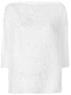 Fabiana Filippi Frayed Effect Blouse - White
